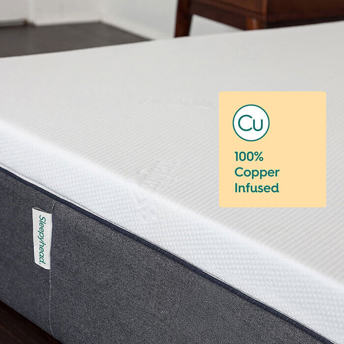 Affordable Copper Infused Memory Foam Mattress Topper