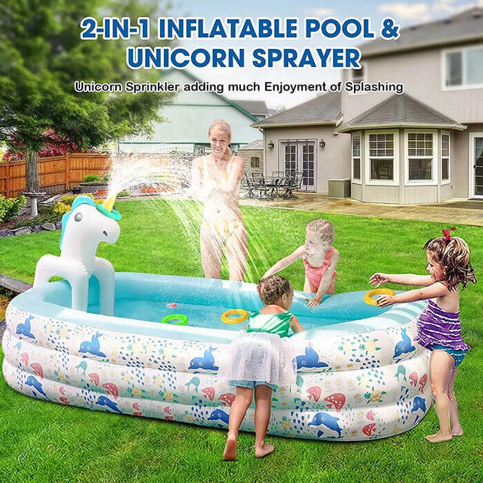Kiddie Pool with Sprinkler