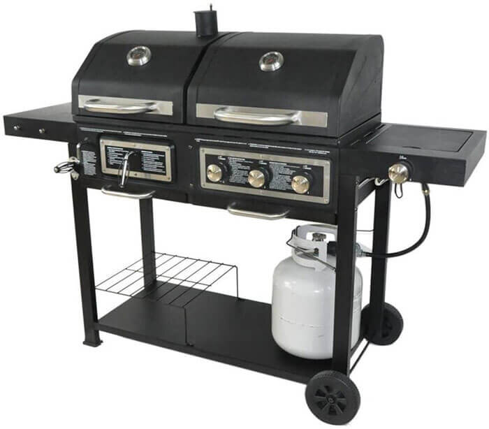 Dual Fuel Combination Charcoal Gas Grill