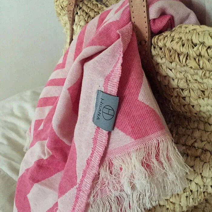 Upcycled Chevron Turkish Towel
