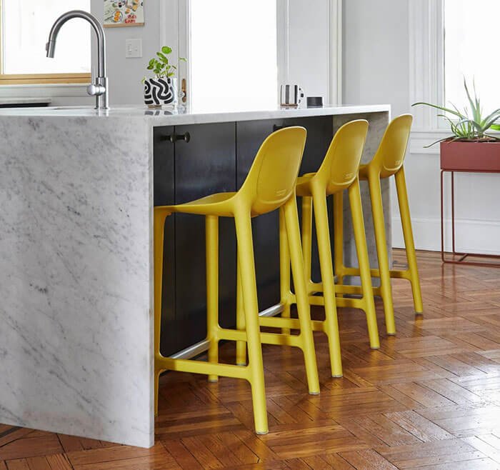 Broom Recycled Counter Stool