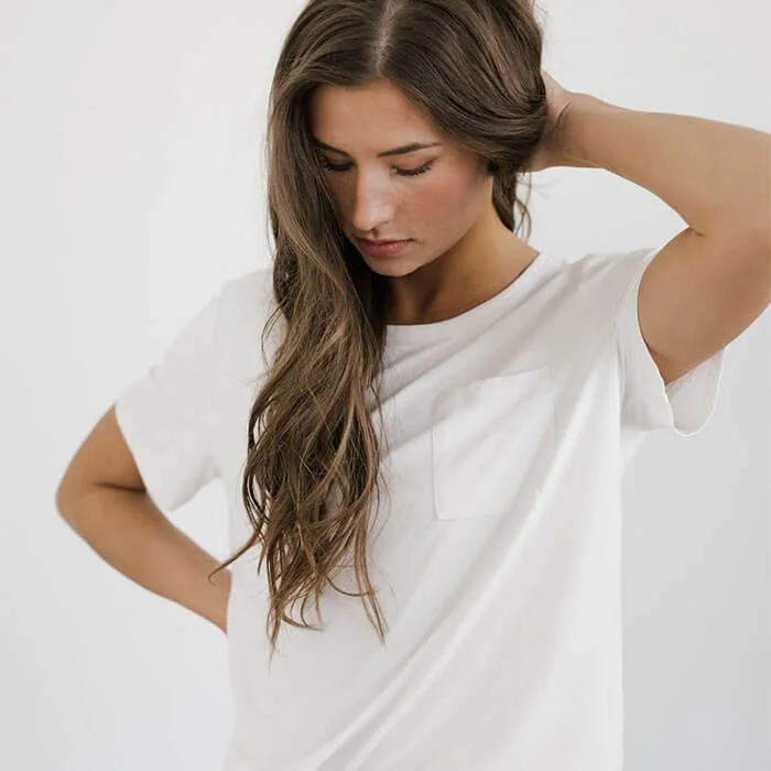 Stretch-Knit Bamboo Lounge Tee