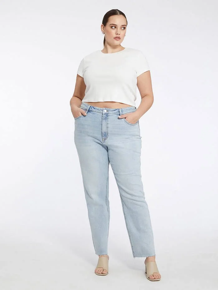 Straight Leg Jeans Plus Size