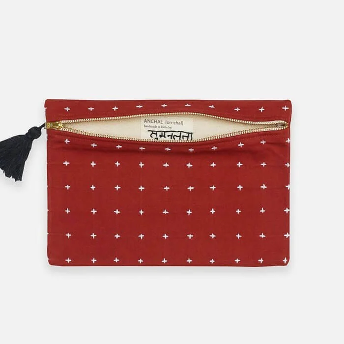 Cross Stitch Clutch Pouch