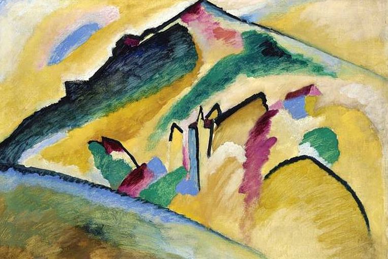 Herbstlandschaft (Autumn Landscape), painted in 1911, oil on canvas, 71.50 x 99.30 cm.