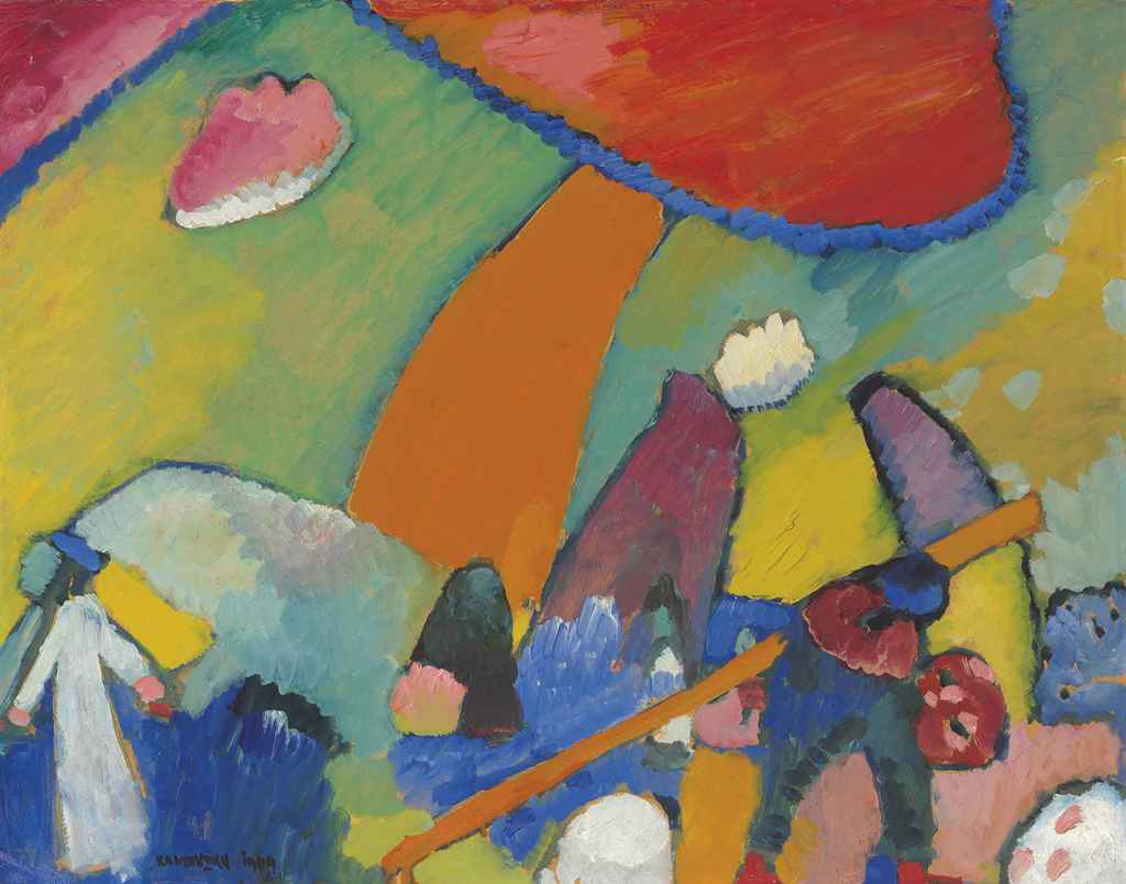 Strandszene, Painted in 1909, oil on board, 52.8 x 67 cm.