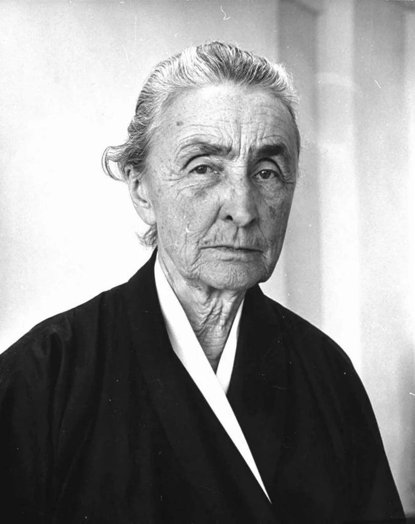 Georgia O'Keefe, November 15, 1887 to March 6, 1986. She lived to be 98 years of age.