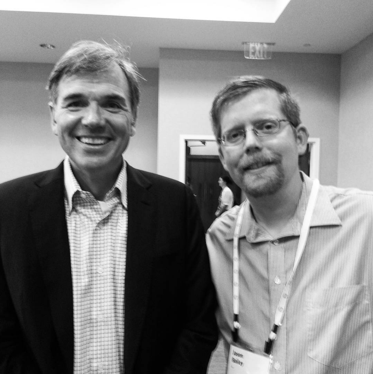 Me being star struck at the chance of meeting Billy Beane.