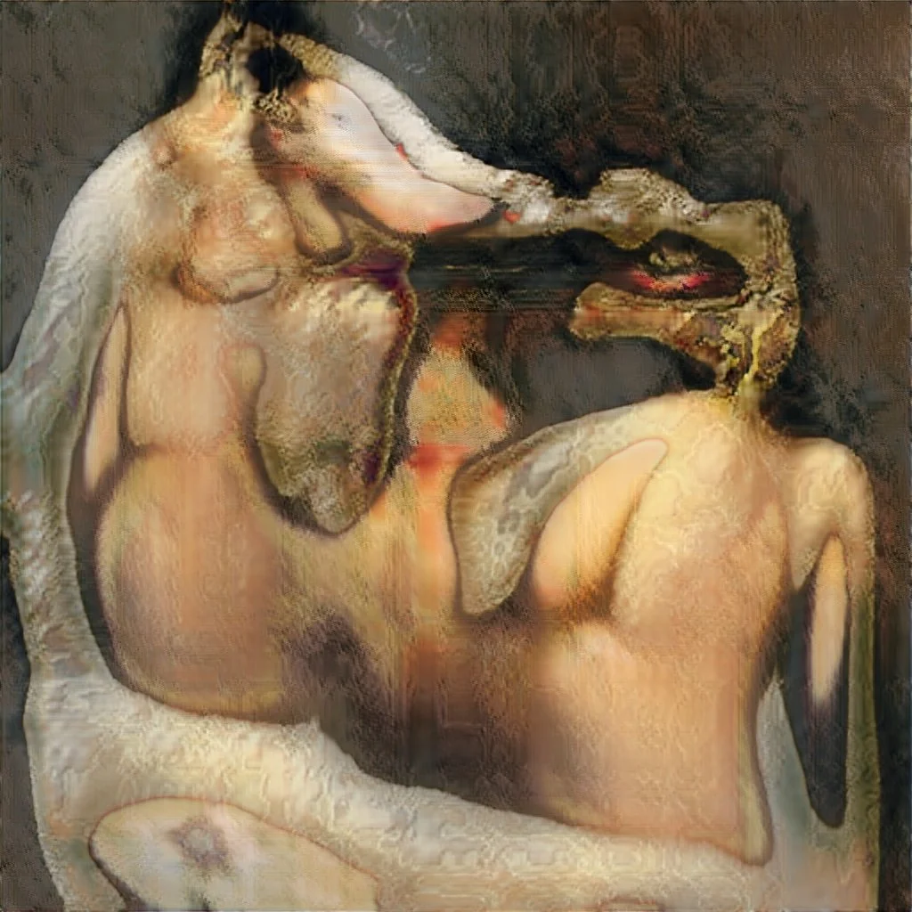 Robbie Barrat AI Generated Nude Portrait #2