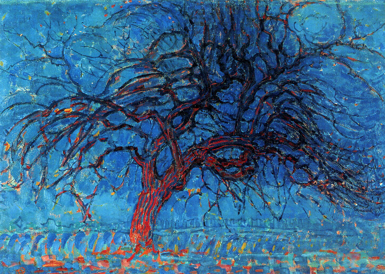 Piet Mondrian Evening; Red Tree , 1908-1910 Oil on Canvas 70 cm × 99 cm Abstraction Score: 0.4704731246