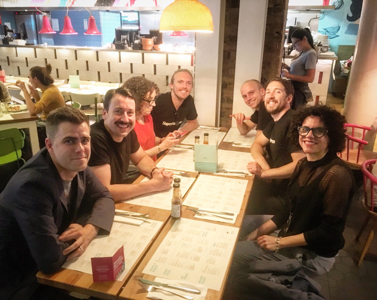 From left to right: Matt Hall, CryptoPunks - John Zettler, R.A.R.E Digital Art Network - Judy Mam, Dada.nyc - John Crain, SuperRare - Charles Crain, SuperRare - John Perkins, SuperRare - Bea Ramos, Dada.nyc.