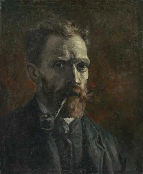 Self-Portrait with Pipe, Vincent Van Gogh, Paris, 1886