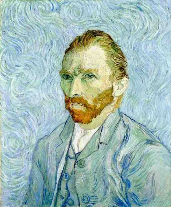 Self-Portrait , Vincent van Gogh, Saint-Rémy, 1889