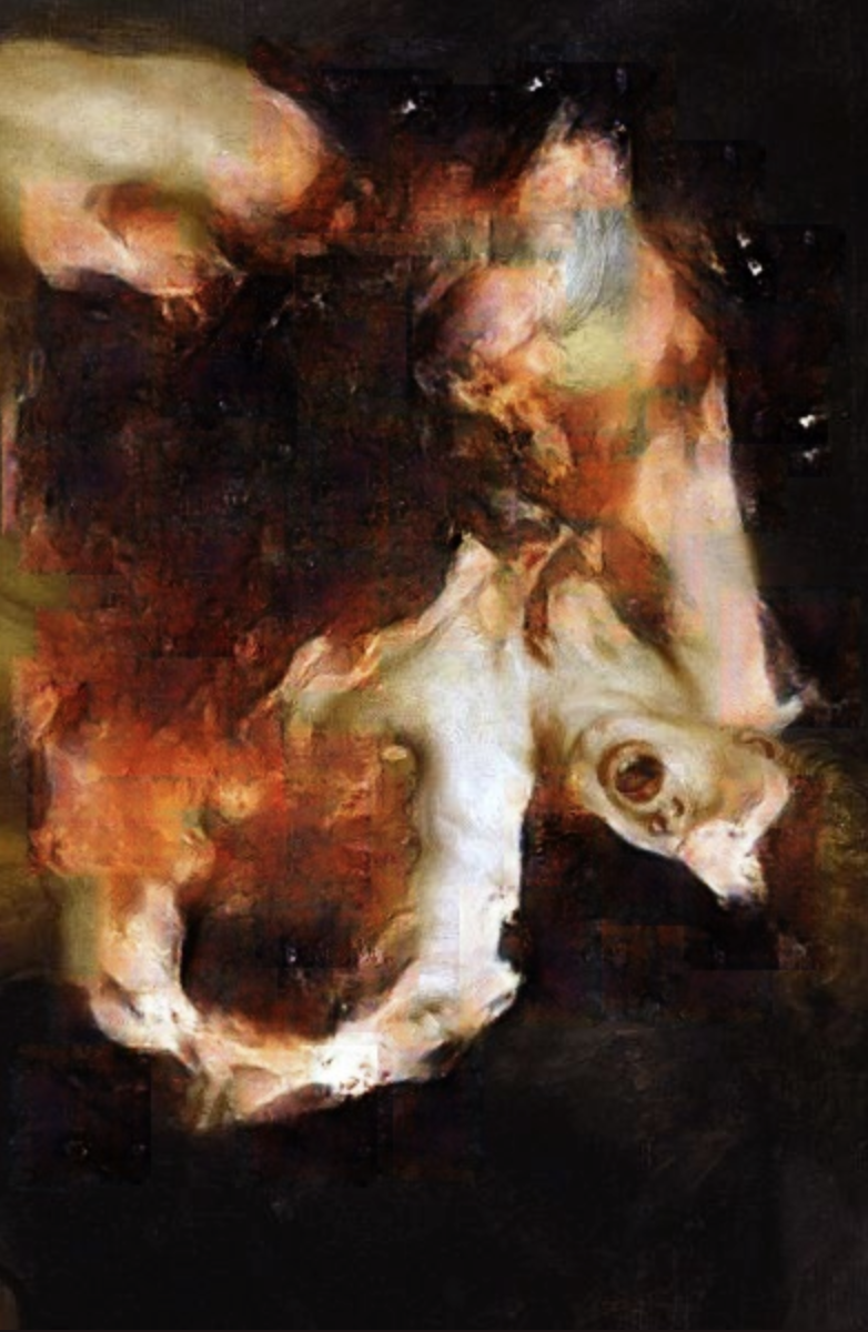 Correction of Rubens: Saturn Devouring His Son, Robbie Barrat, 2019