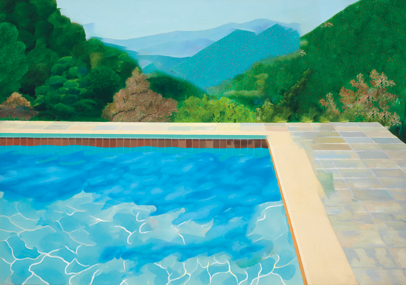 Jason Bailey, Olive Synchronism (After Hockney), version 2 (2019)