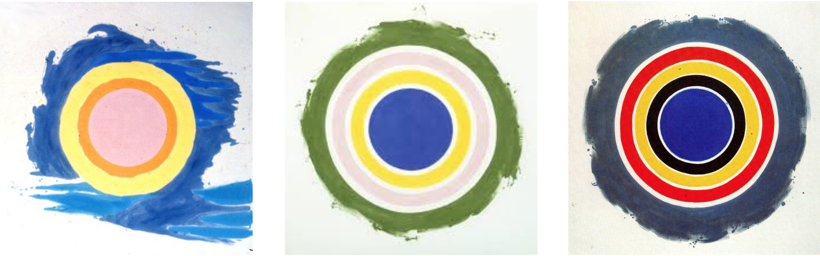 Three works from Ken Noland’s Target Series