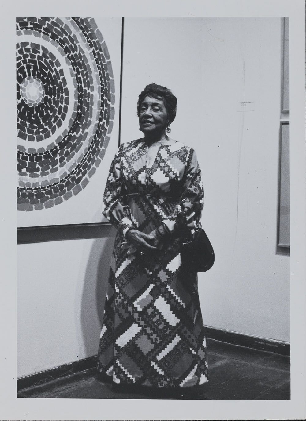 Alma Thomas at the opening for her show at the Whitney