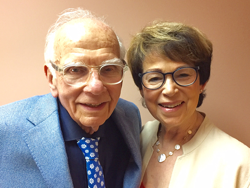 The founding donors of the Mel Bornstein Clinic, Dr. Melvin Bornstein and Mrs. Audrey Bornstein.