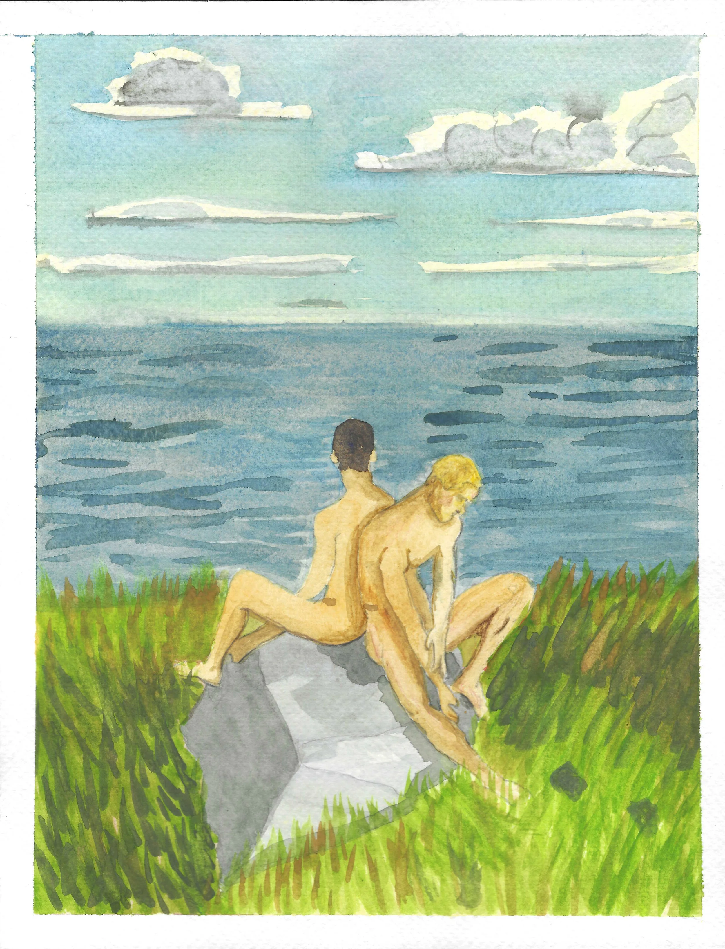 Boys on a Rock