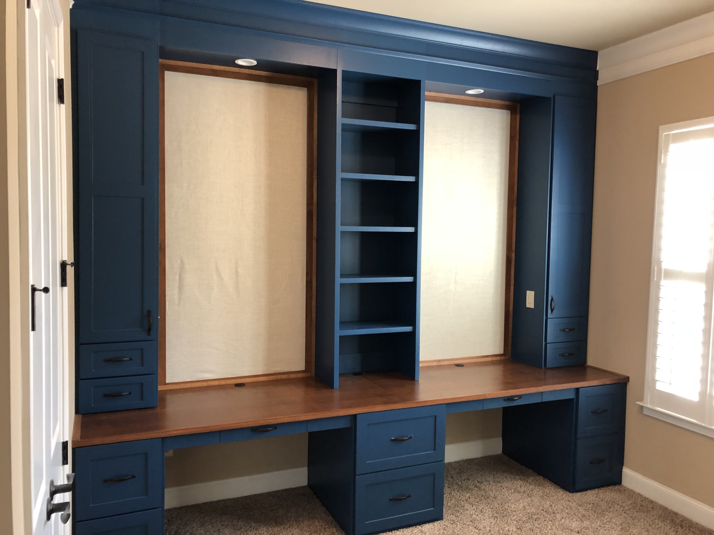 Custom two person office unit
