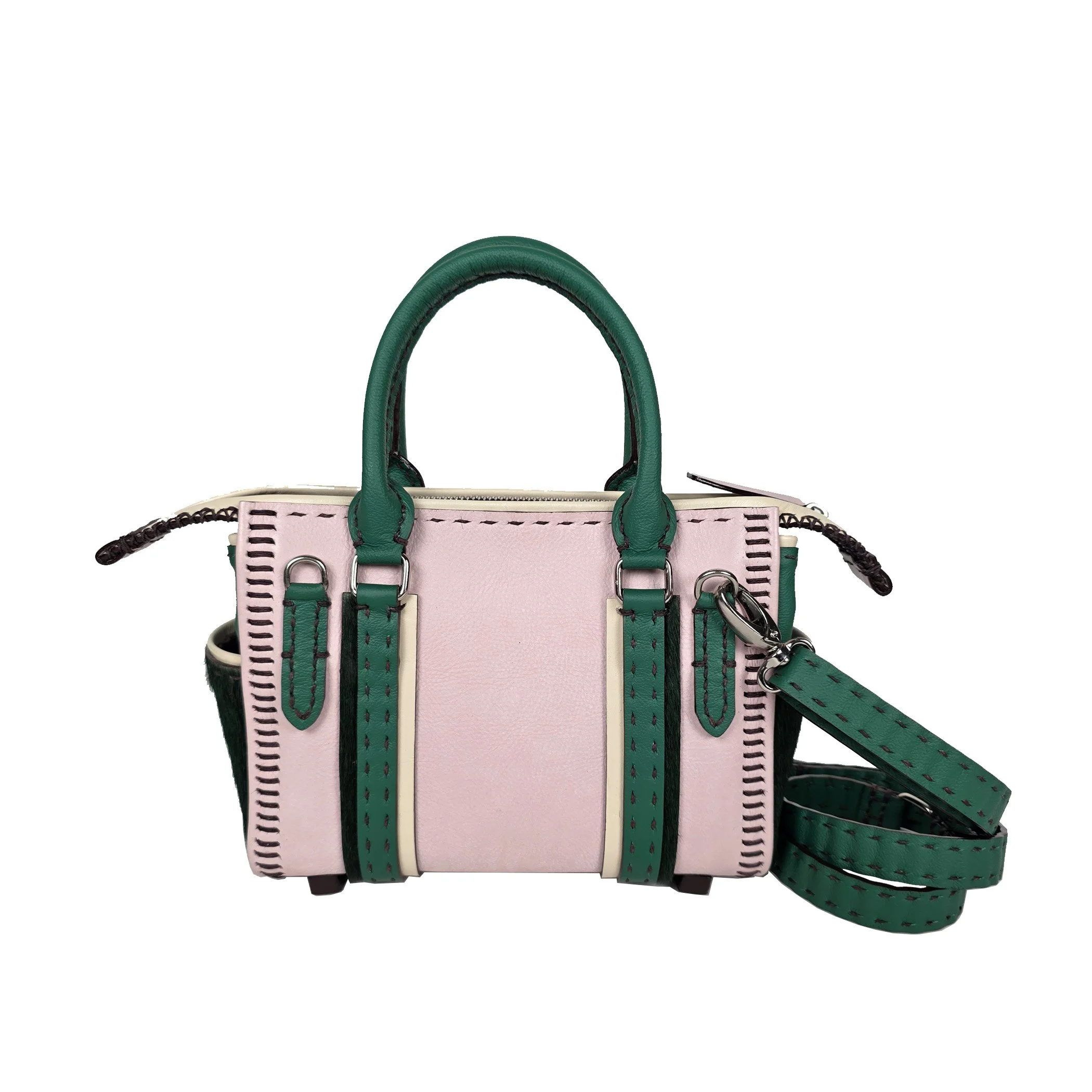 blush/kelly green