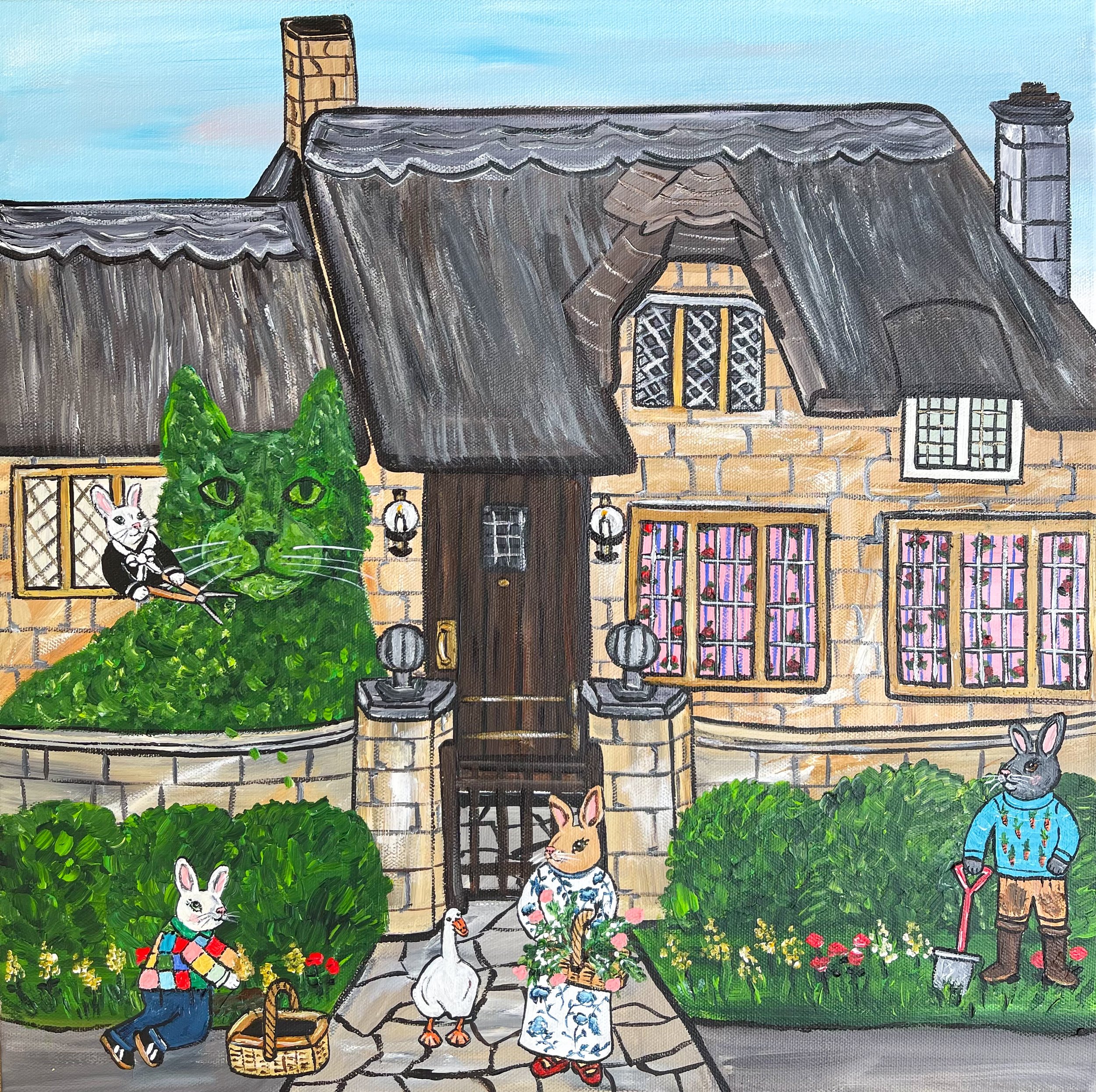 the Bunnies gardening in the Cotswolds.jpg