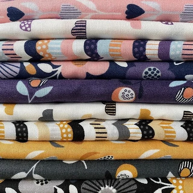 This is Dotty Flora by The Tiny Garden - shipping in March. #dottyflora_fabric @thetinygarden.design #thejoyoffabric