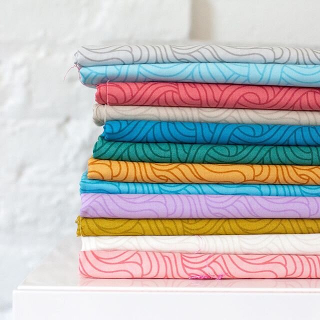 Strands - twisty lines in 12 candy-like colors. Part of our 60 core Basics. #thejoyoffabric