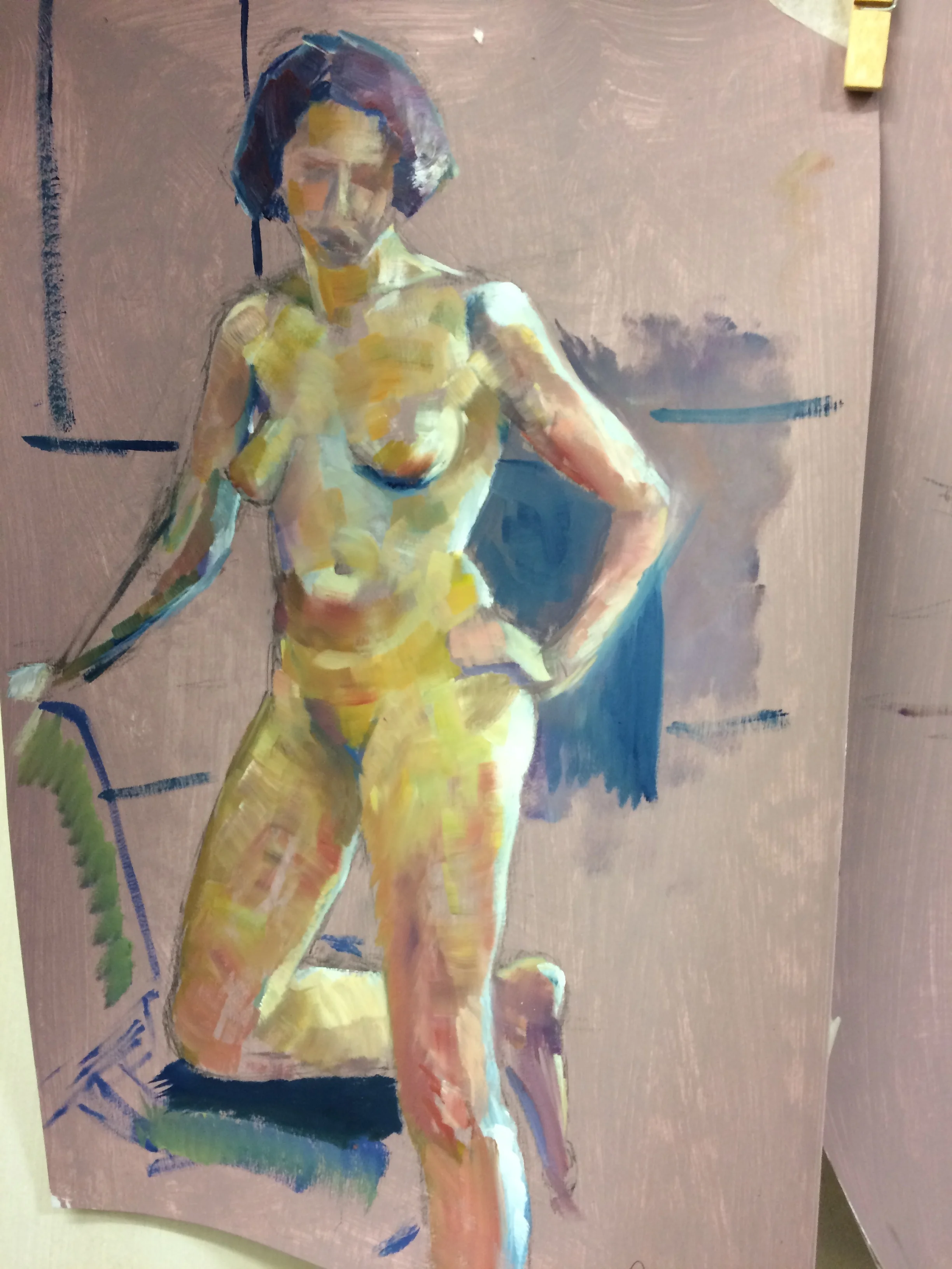 Eve. oil on paper, march 2018