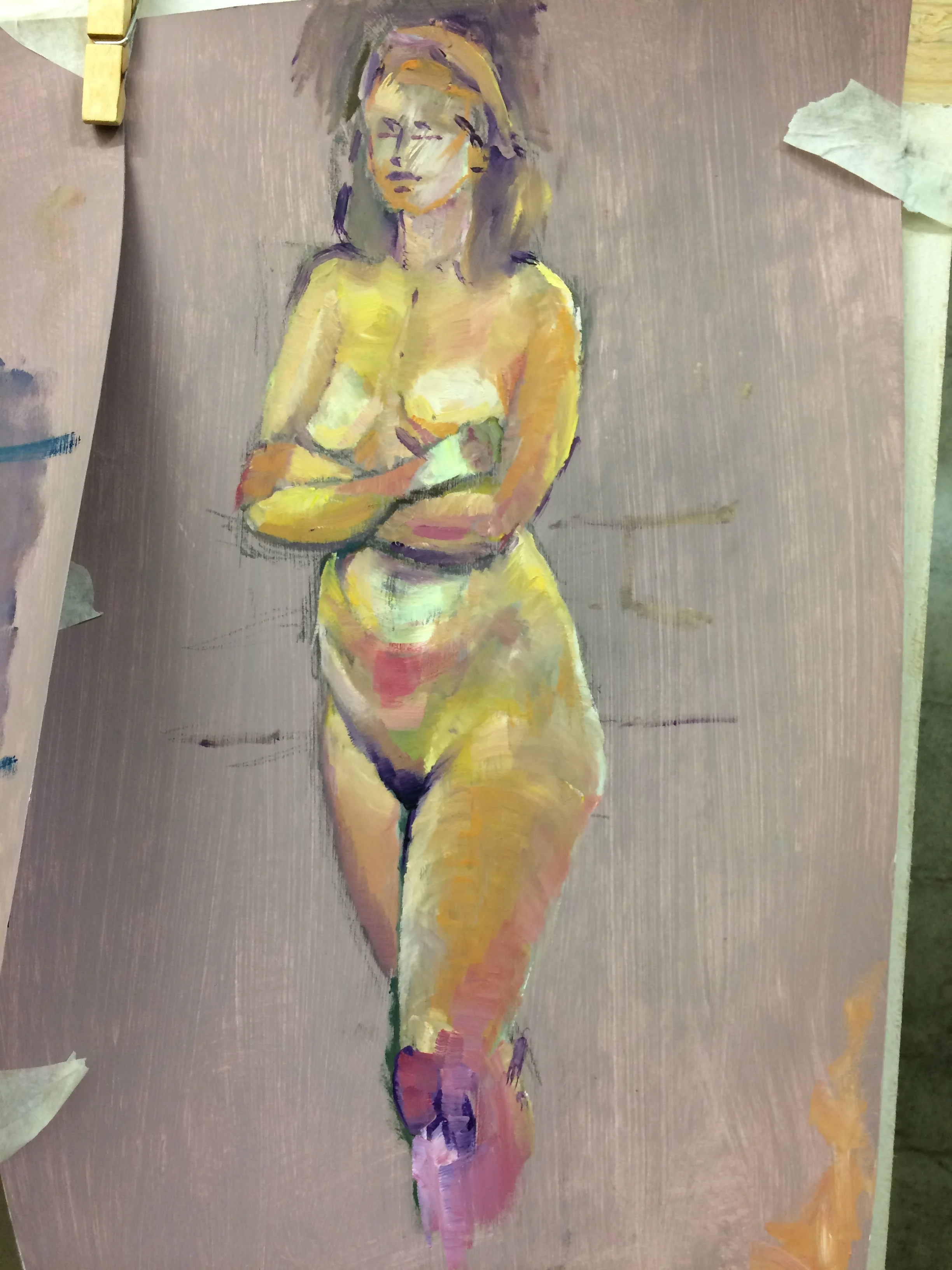 Naomi. oil on paper. March 2018