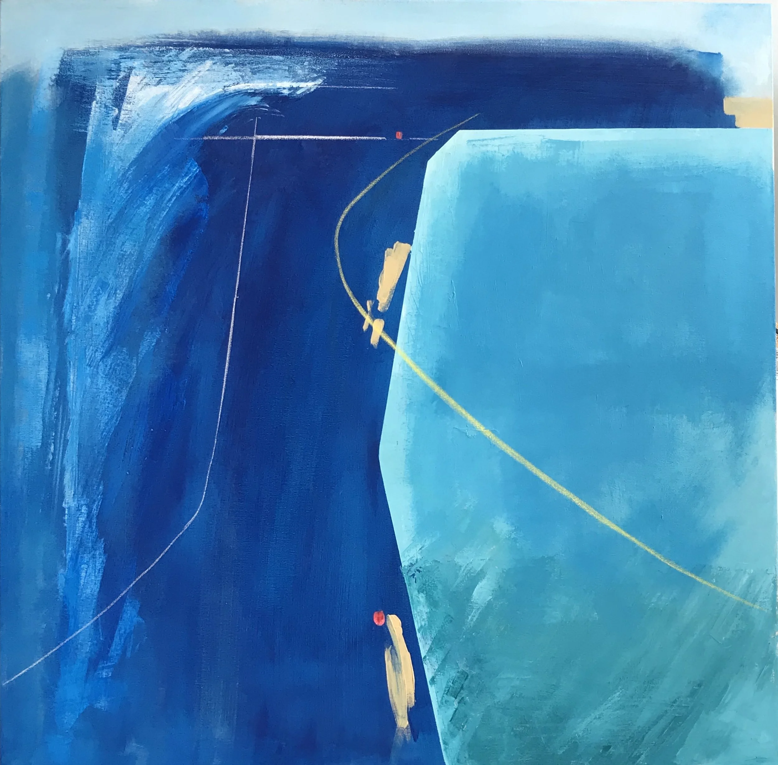 SOLD.    Volume-Sea. 100 x 100cm