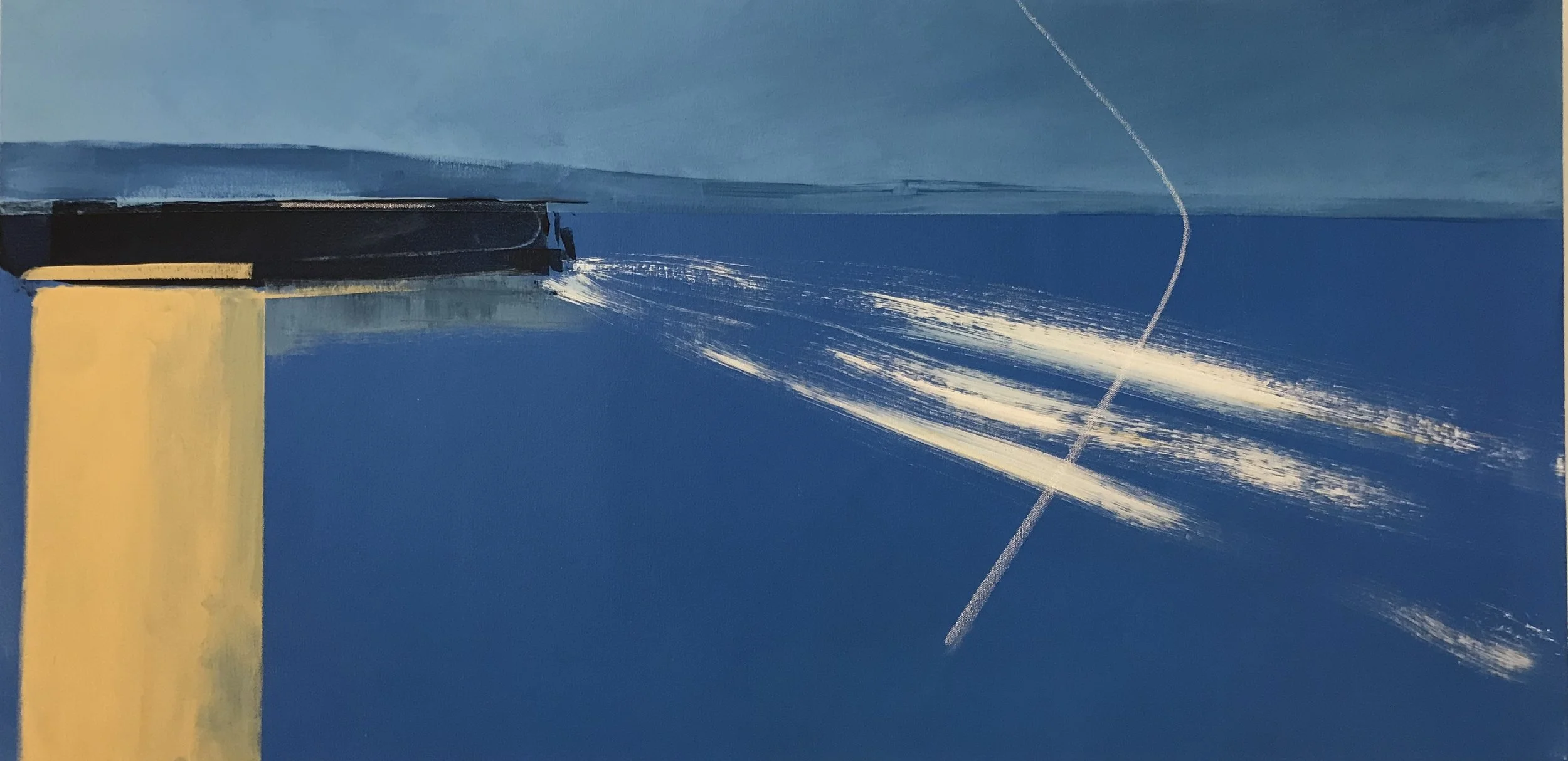 SOLD      Aside.  100 x 50cm