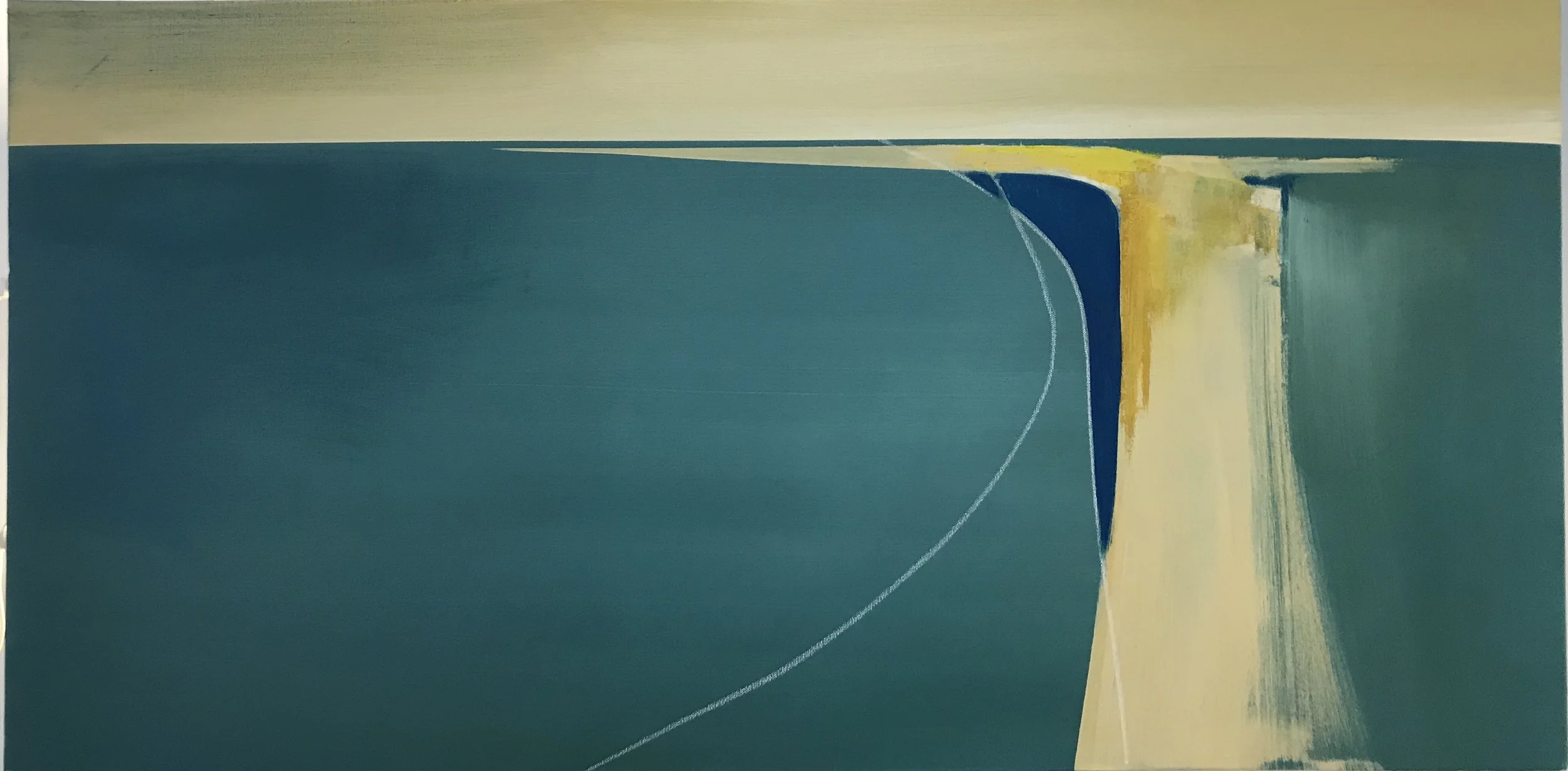 SOLD      Evening.  100 x 50cm