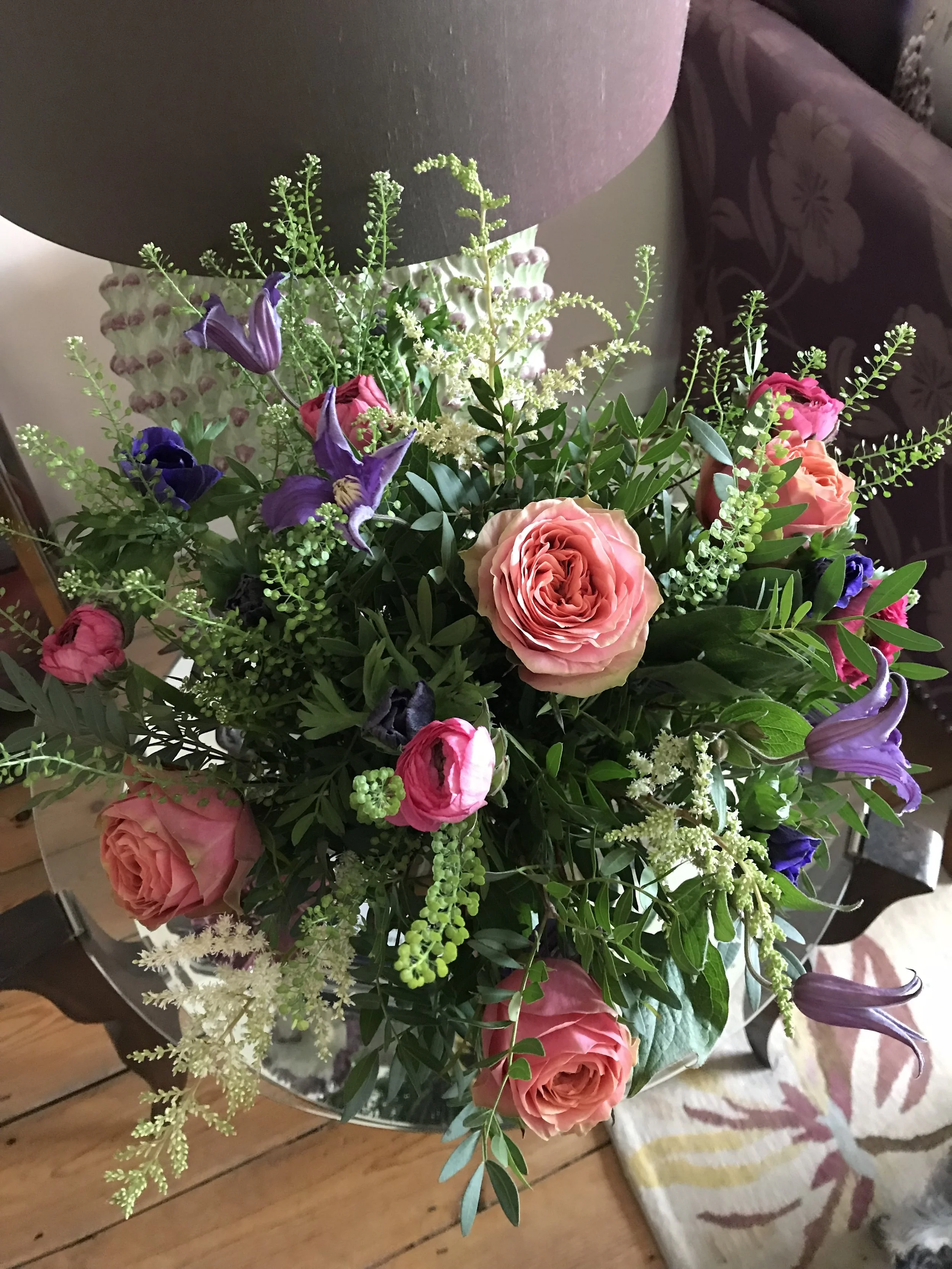 Bouquet for Sally Dernie Interiors, January 2018