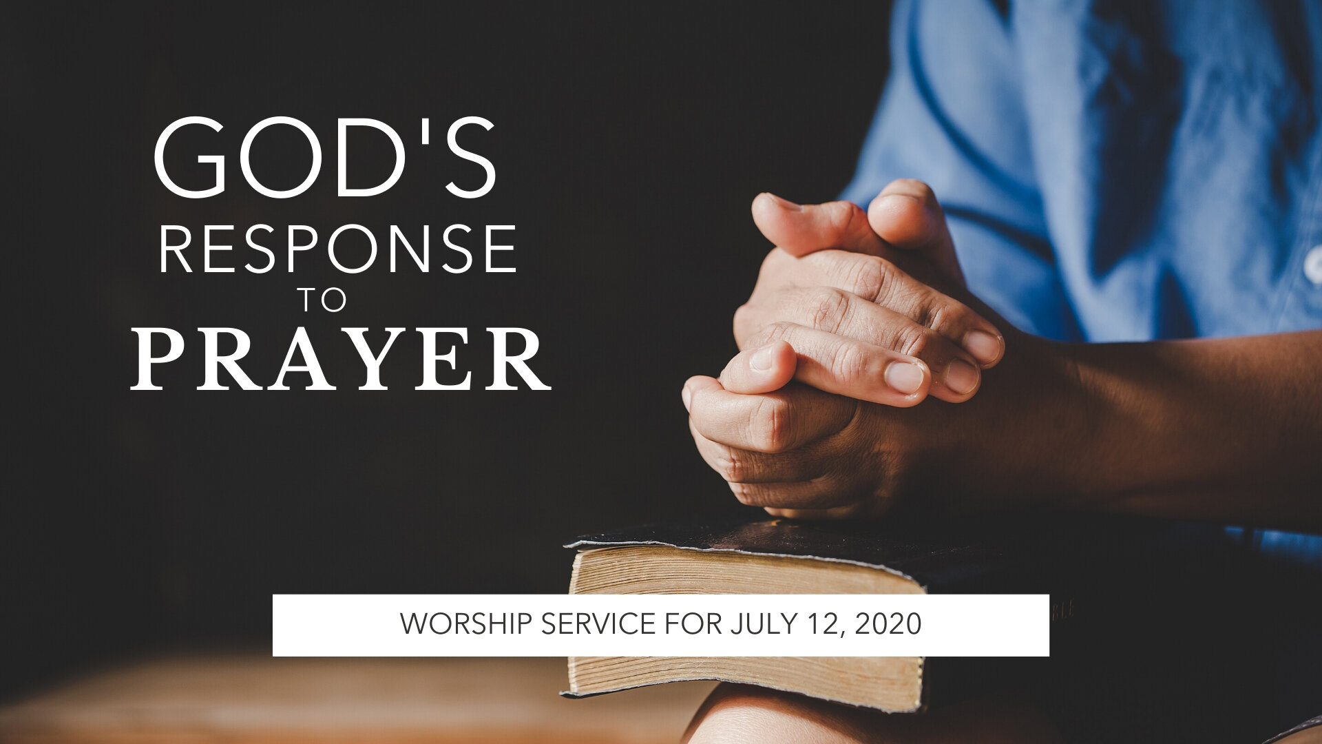 God's Response to Prayer — First Church Coral Springs