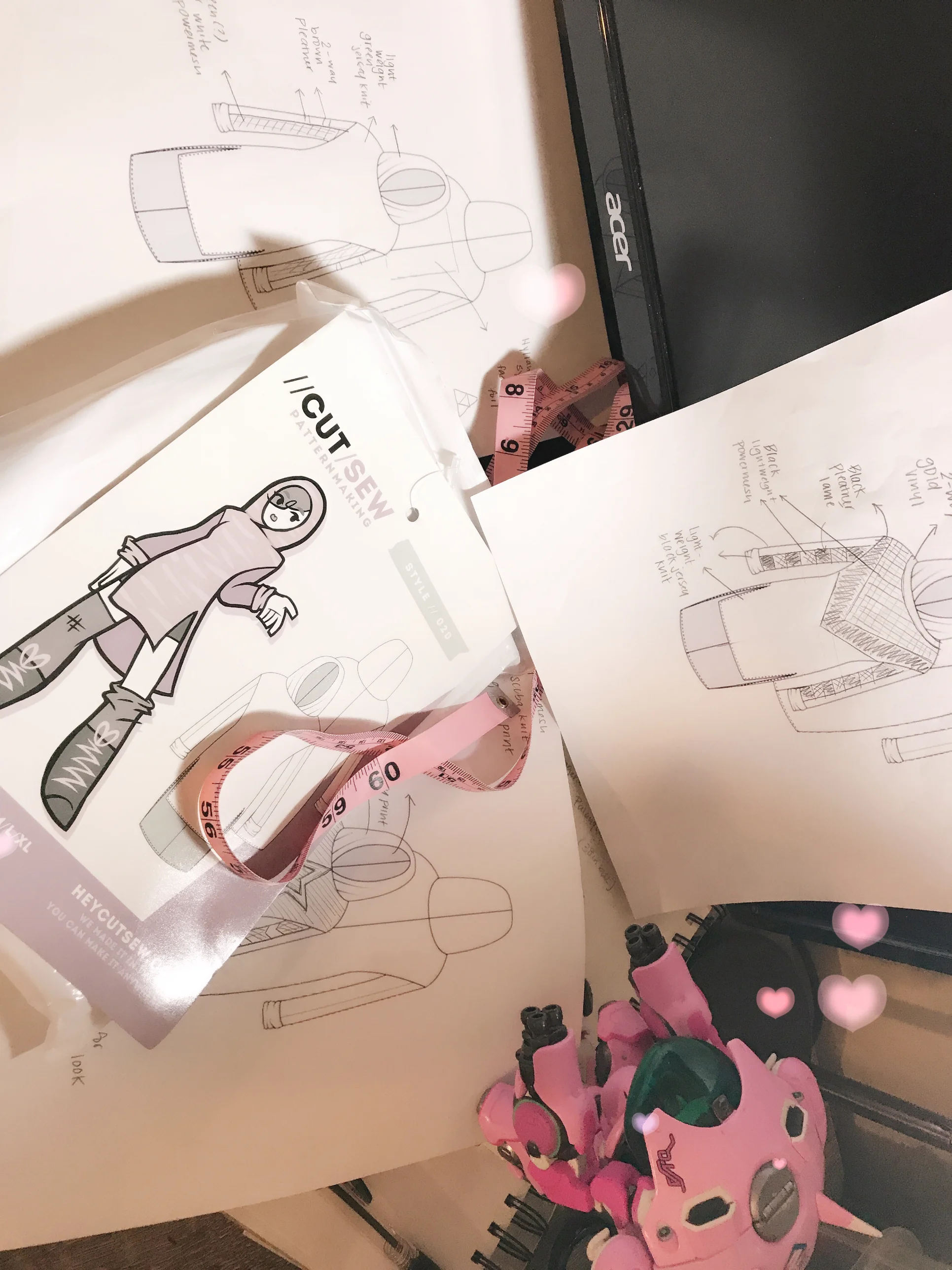 CUT/SEW 020 Hood + Tunic WIP - Fabric & Modifications