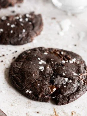 Double Chocolate Sea Salt Cookies