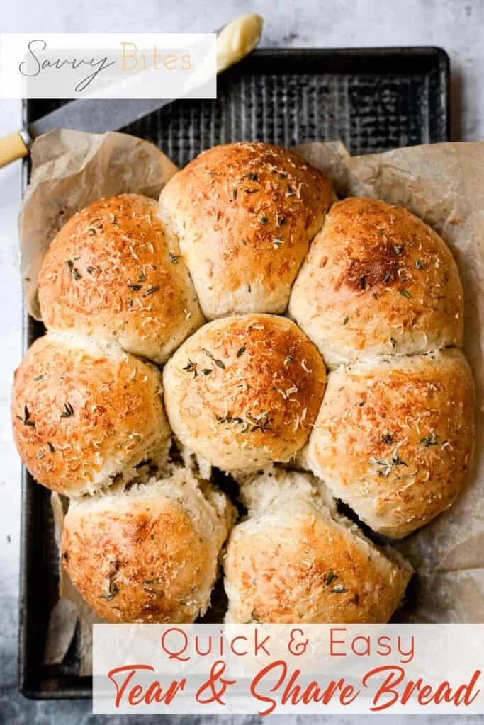 Tear & Share Soft Rolls with Herb Butter