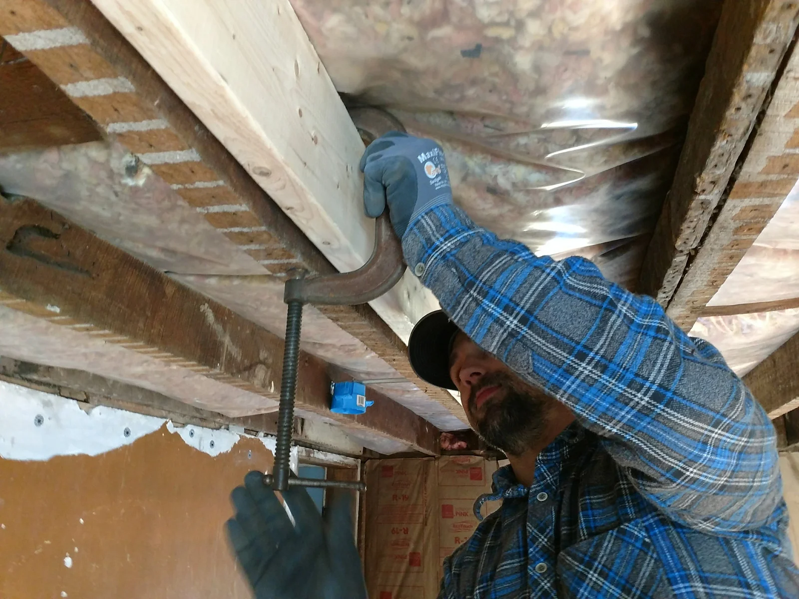 Nothing says fun like sawing through your ceiling joists.