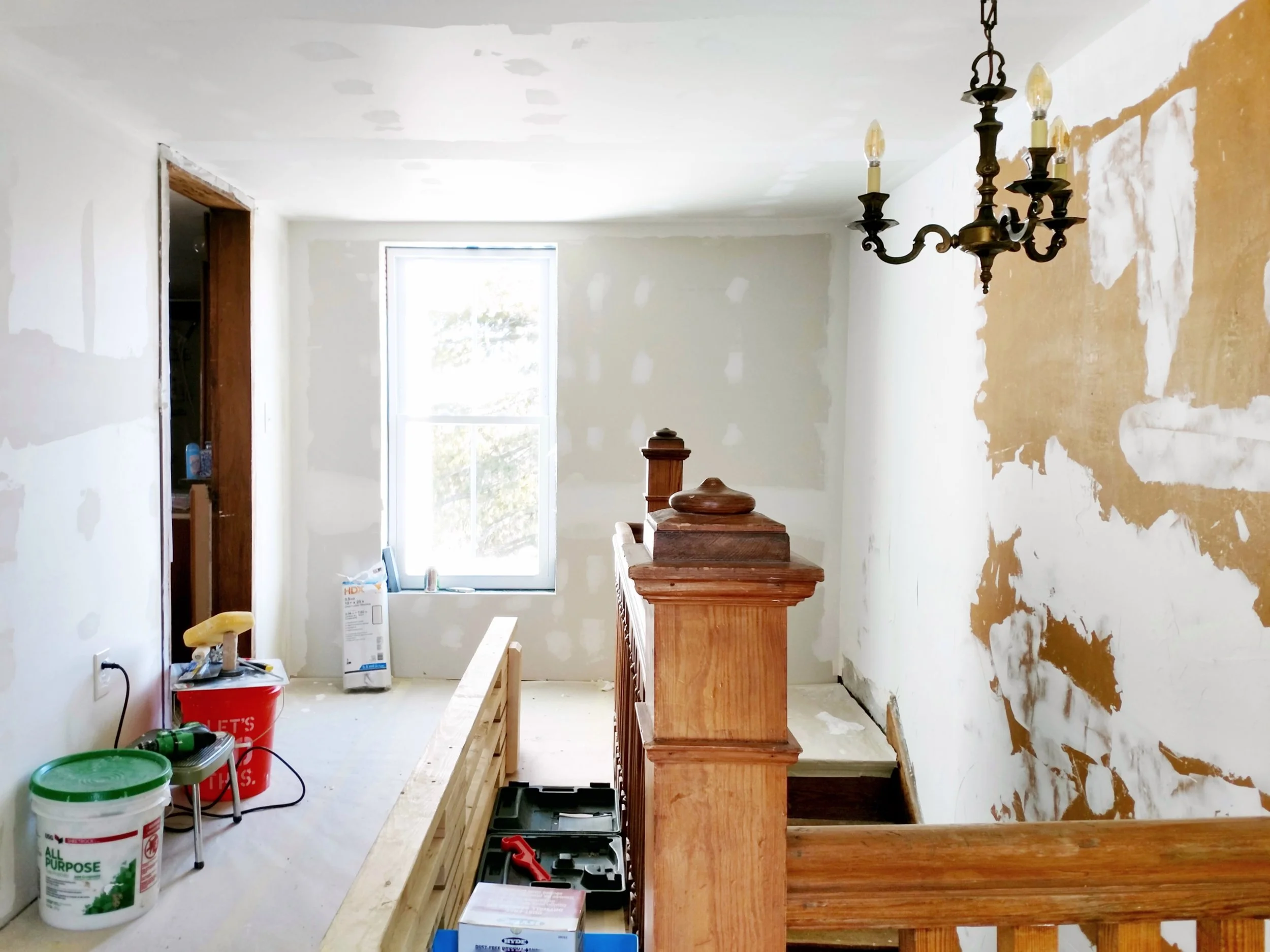 Upstairs Hall Mudding Progress.jpeg
