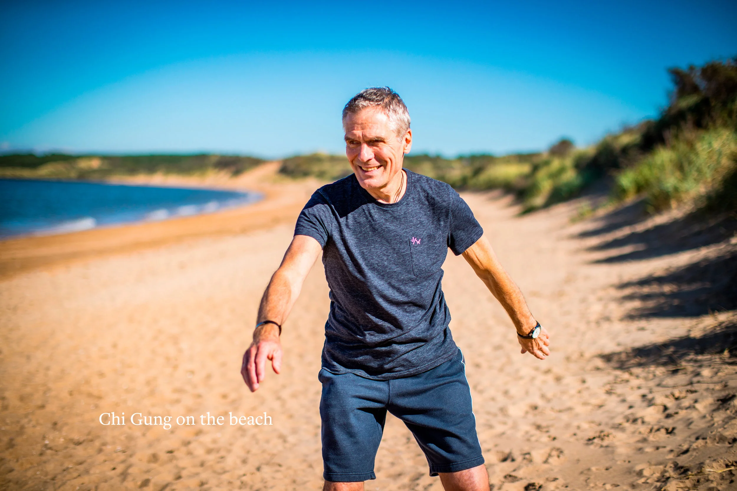 Chi Gung on the beach
