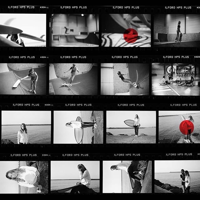 Contact sheet from a few days in Biarritz @lfernandesds @lacurren @margause @lucie_curutchet 🖤