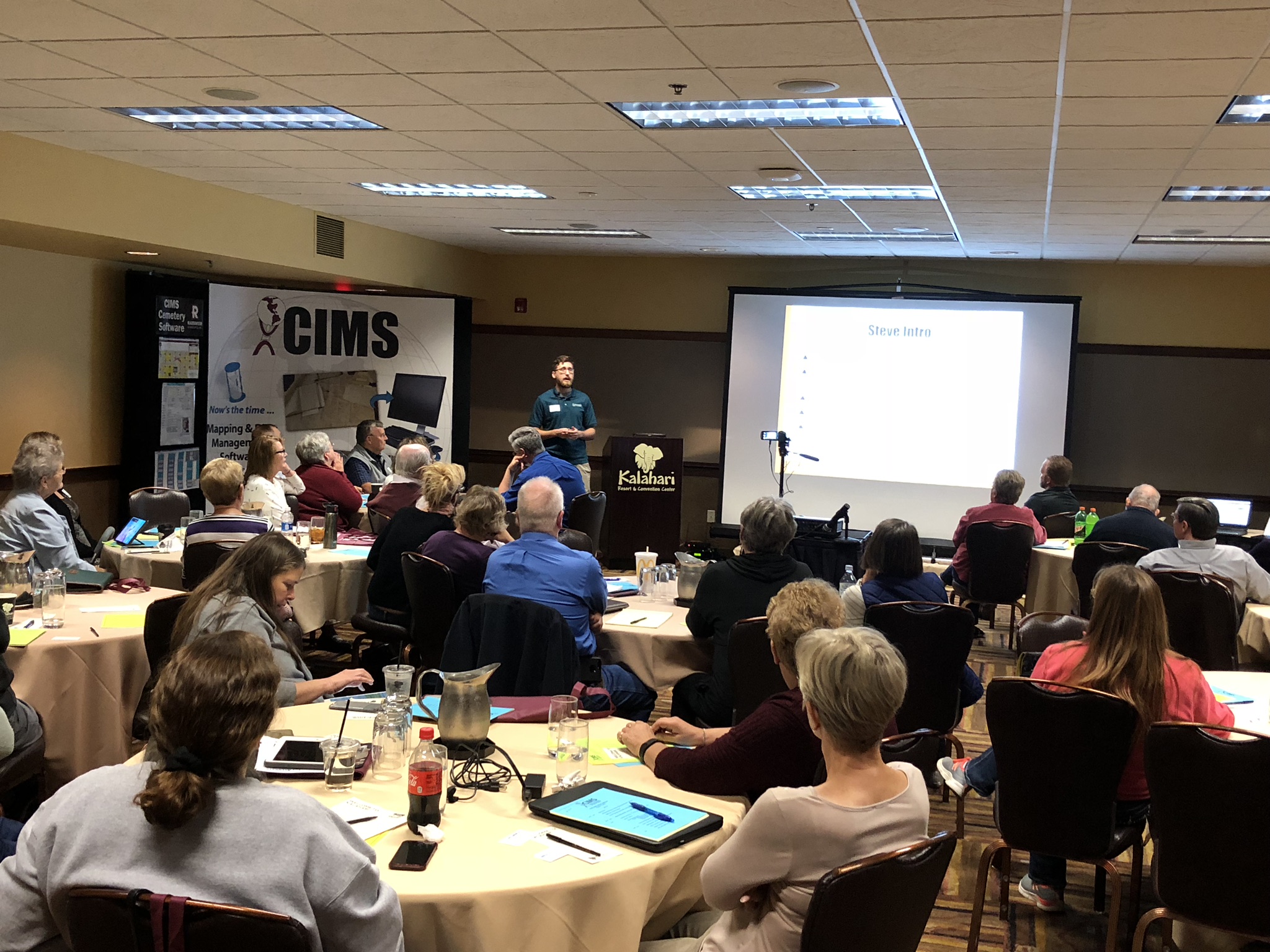 Steve Kochaver presenting GIS 101
