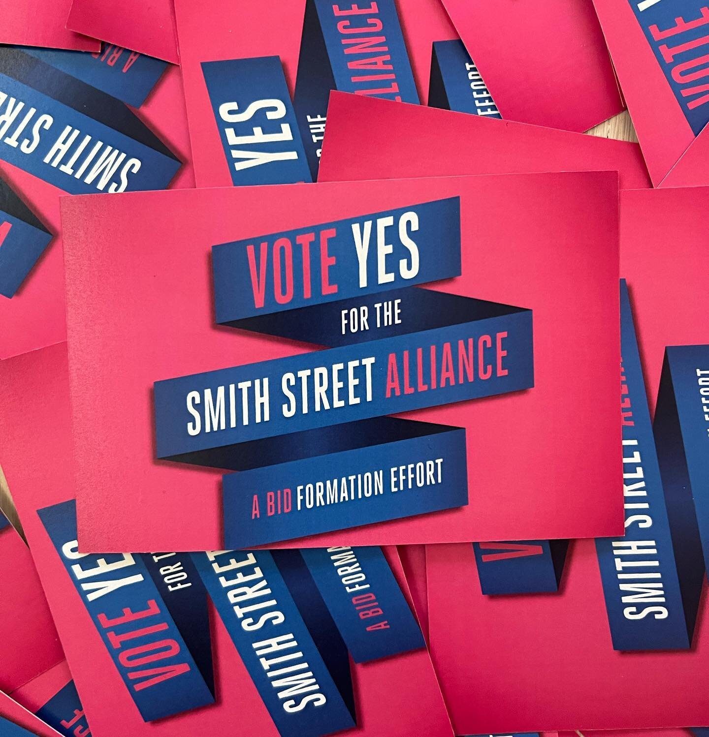 Cast your vote for the Smith Street Alliance, a BID formation effort. Vote for a commercial corridor that thrives and competes with other nearby retail streets. Link to ballot, website and info in bio. #lovesmithstreet #voteyes #betterwithabid