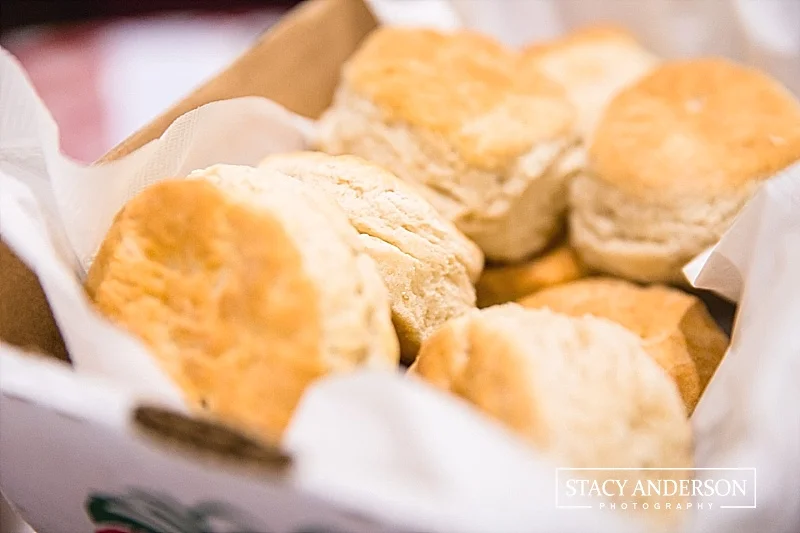 What better way to be greeted than with fresh, hot, homemade biscuits!
