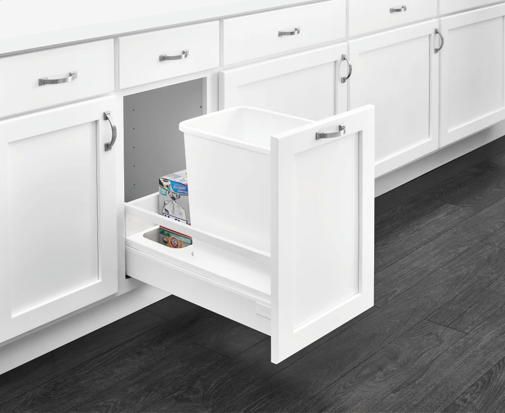 Single 35 qt. white container