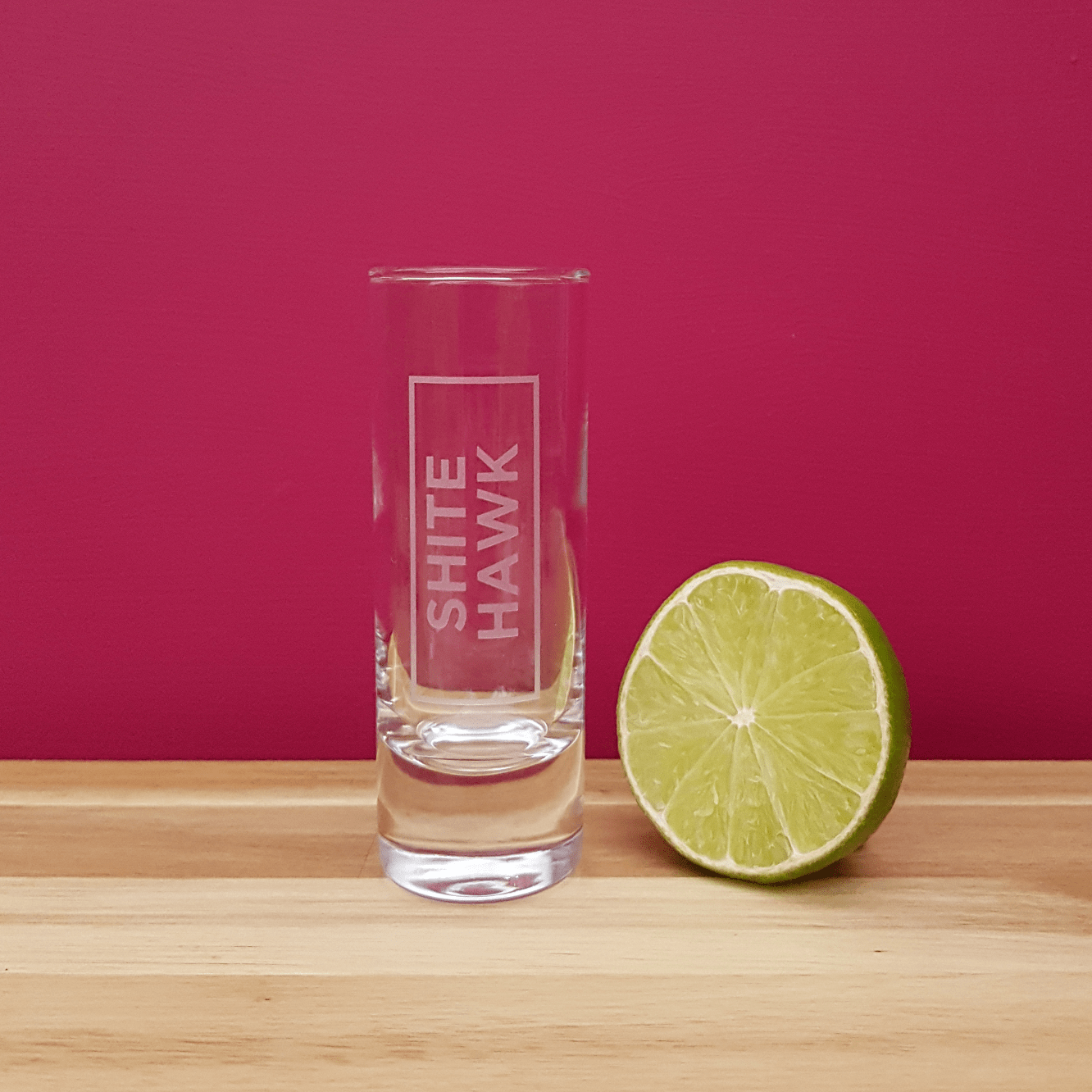Shitehawk shot glass