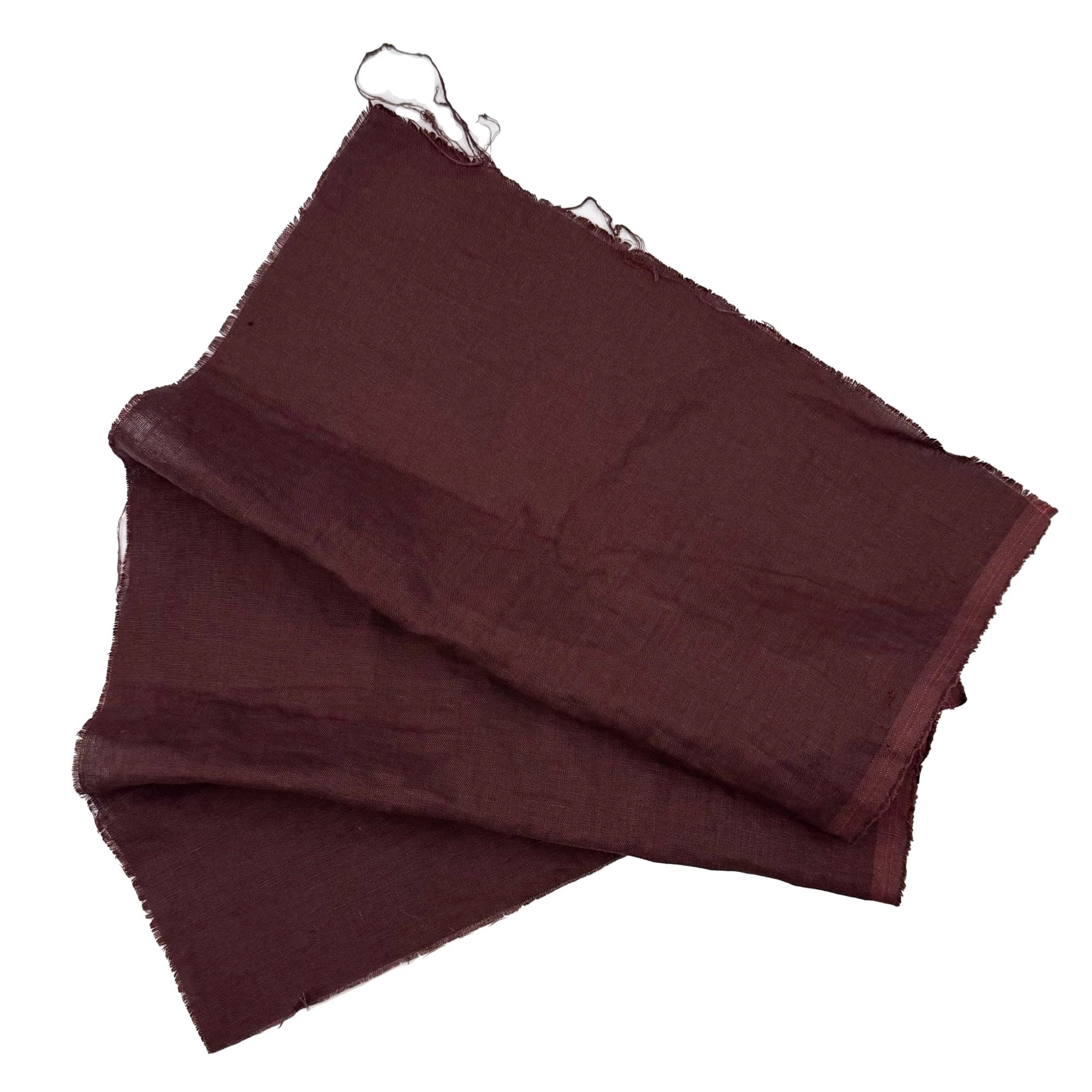 Linen dyed with Madder 50%WOF / Iron Overdye