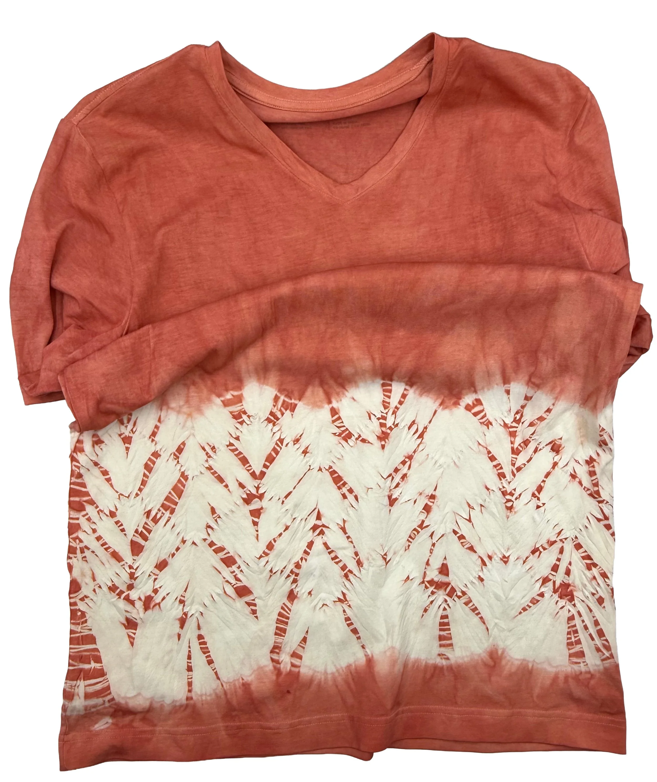 Cotton T Shirt Shibori &amp; Madder 