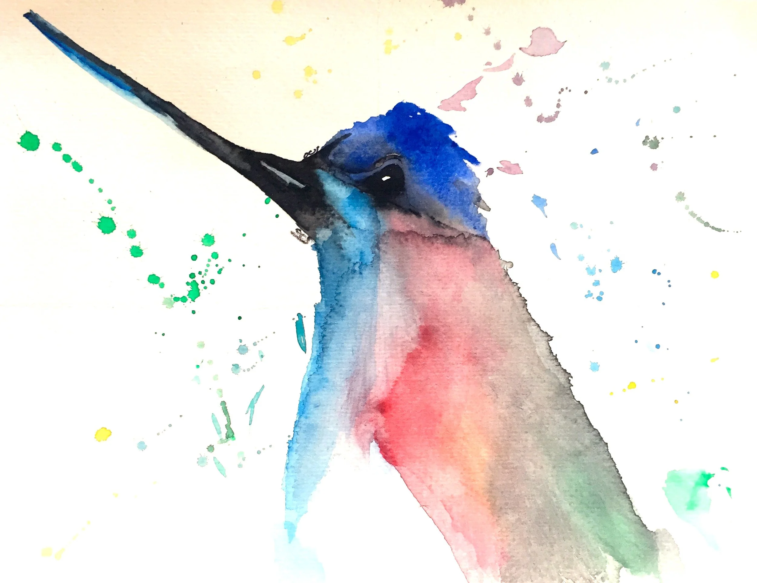 Hummingbird Owen O'Shea Watercolour